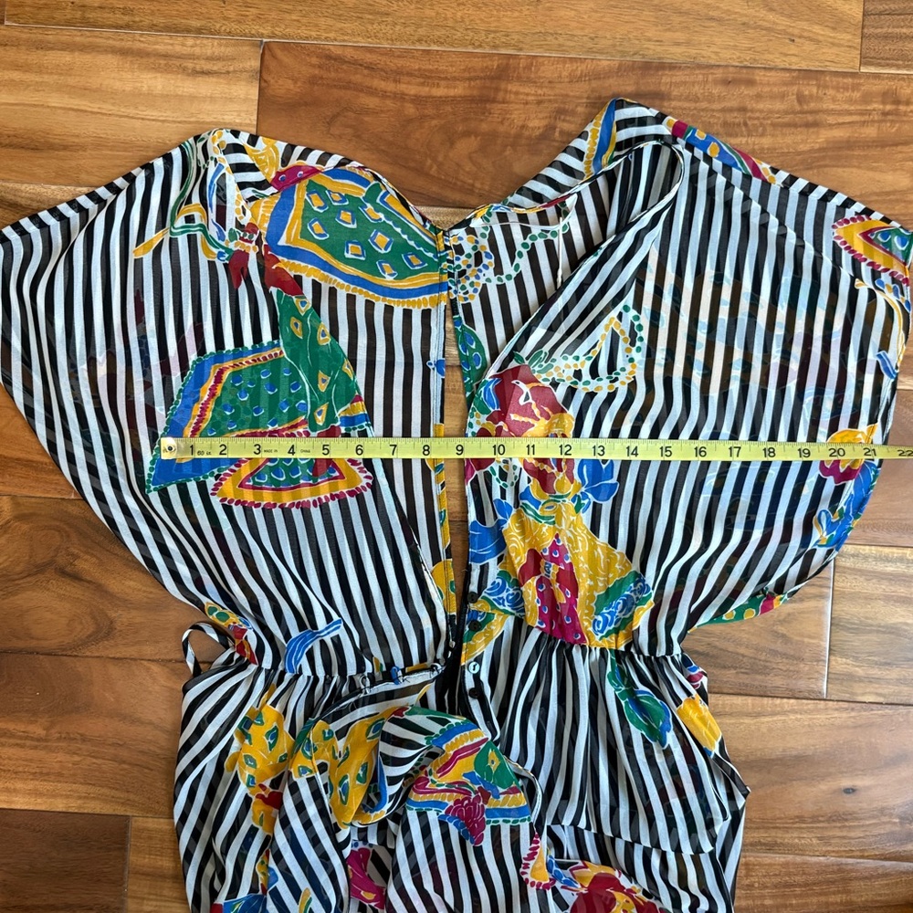 NWT Zara Striped Beach Cover-Up M - Picture 14 of 16